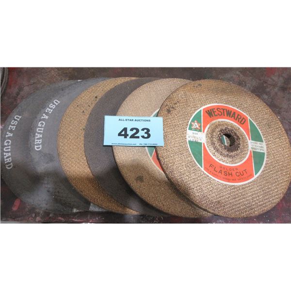 6 - 9" X 1/8" CUTOFF DISCS (WESTWARD, ETC)