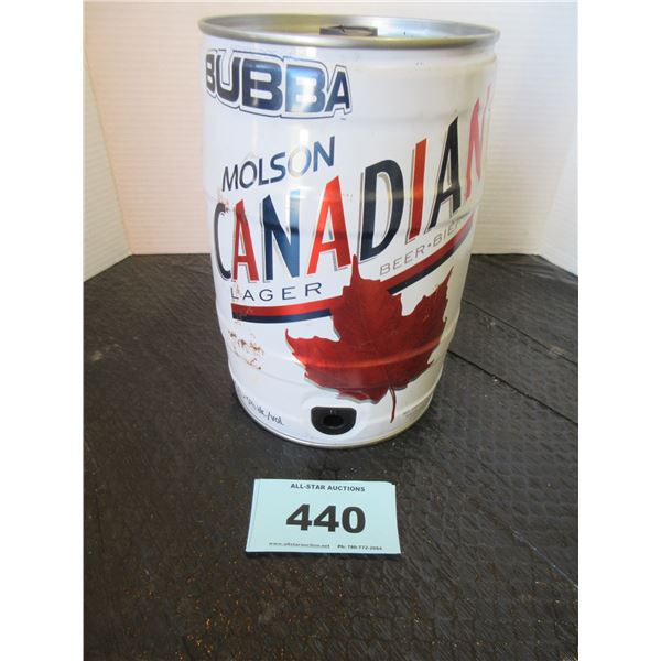 COLLECTABLE:  MOLSON CANADIAN BUBBA CAN