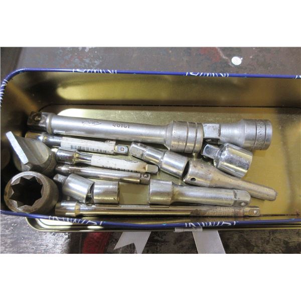 1/2", 3/8" & 1/4" EXTENSIONS & SOCKETS - TIN