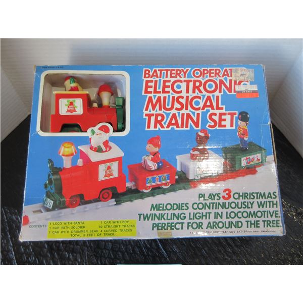 BATTERY OPERATED ELECTRONIC MUSICAL TRAIN SET