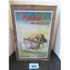 Image 3 : FRAMED INDIAN MOTORCYCLE PICTURE (APPROX. 13" X 19")