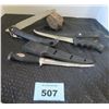 Image 2 : FOLDING SAW & 2 HUNTING KNIVES