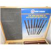 Image 1 : KING CANADA 8 PIECE WOOD LATHE CHISSEL SET IN BOX