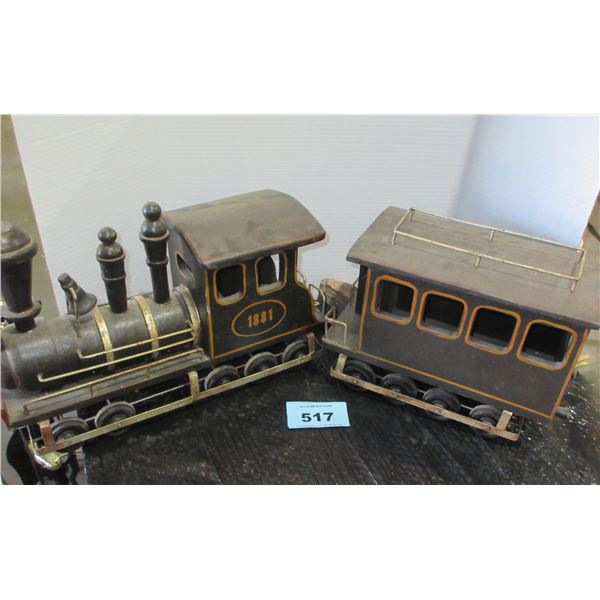 1881 - 2 PIECE TRAIN SET (10"H X 15"L)