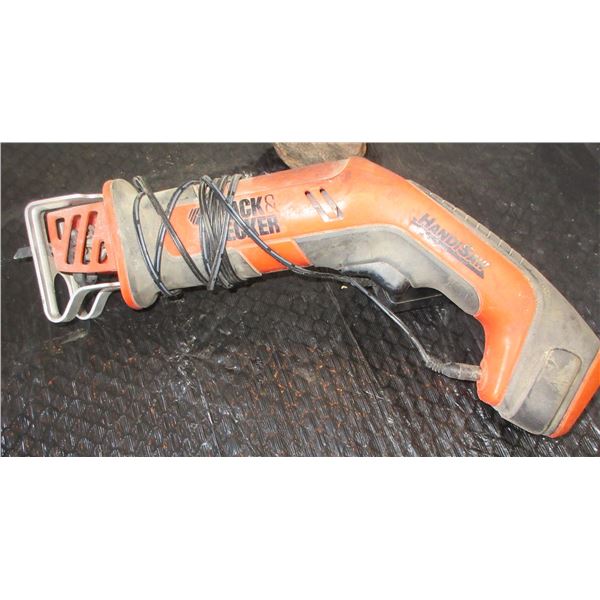 BLACK AND DECKER HANDI SAW (RECIPRICATING SAW) & CORD