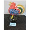 Image 2 : ROOSTER ORNAMENT (CERAMIC & METAL) (APPROX. 11" H)