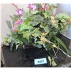 Image 2 : ARTIFICIAL FLOWER BASKET (APPROX. 17"H)