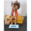 Image 2 : COWBOY ON BED ORNAMENT (APPROX 10"H)