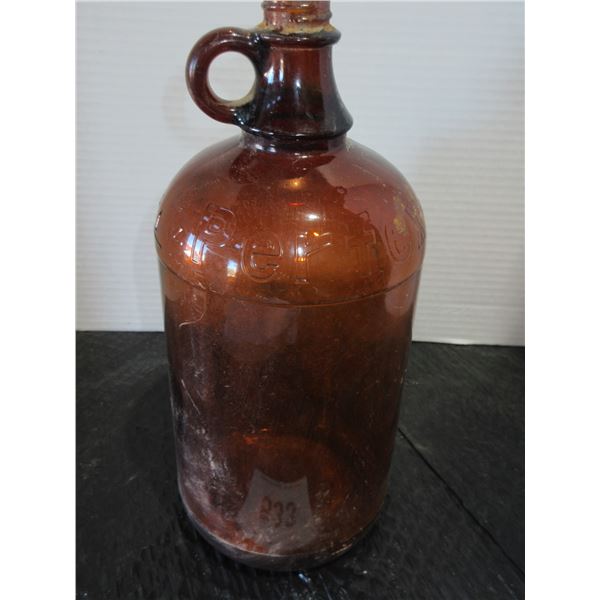 COLLECTABLE:  PYREX 64 OZ BROWN BOTTLE