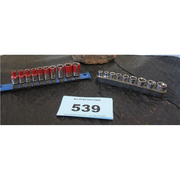5MM - 13MM (9 PIECES) & 4 MM - 12MM (10 PIECES) SOCKETS