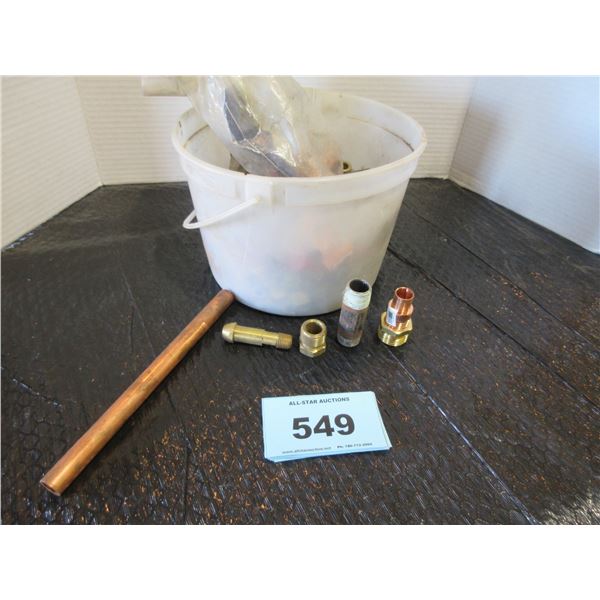 PAIL C/W COPPER & BRASS FITTINGS