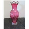 Image 1 : CHERRY GLASS VASE (APPROX. 12"H X 5"D)