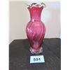 Image 2 : CHERRY GLASS VASE (APPROX. 12"H X 5"D)