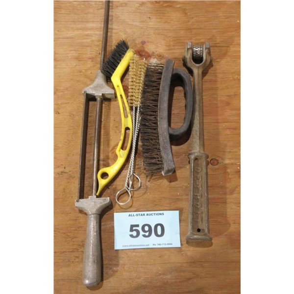 WIRE & CLEANING BRUSHES, FILE, ETC