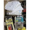 Image 1 : BOX C/W SWITCH COVERS, RECEPTICALS, ELECTRICAL SUPPLIES, ETC