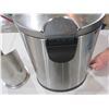 Image 3 : STAINLESS STEEL STEP GARBAGE CAN (APPROX. 16"H X 11"W) & PAPER TOWEL HOLDER