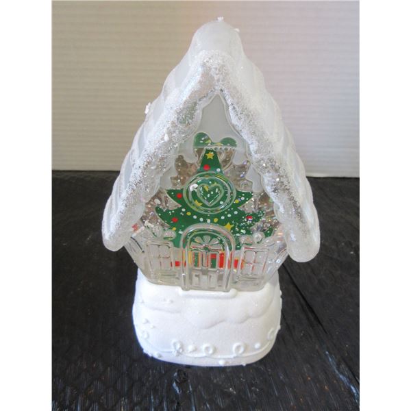 HALLMARK GINGERBREAD HOUSE SNOW GLOBE (APPROX. 8" H)