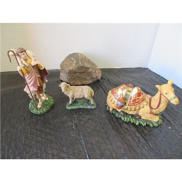 WATCHFUL SHEPHERD, LAMB & SEATED CAMEL (CERTIFICATE OF AUTHENTICITY)