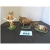 Image 13 : ANGEL OF REJOICE, SEATED BULL & DEVOTED DONKEY THOMAS KNKADE ORNAMENTS C/W CERTIFICATE