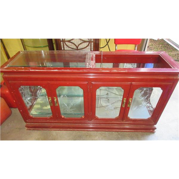 CHINA CABINET BASE (APPROX. 56"L X 16"W X 29"H)