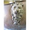 Image 3 : BRASS POT C/W LIION HEAD DECORATIONS