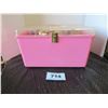 Image 2 : PINK SEWING BOX & CONTENTS