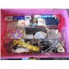 Image 4 : PINK SEWING BOX & CONTENTS
