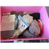Image 5 : PINK SEWING BOX & CONTENTS