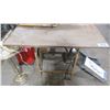 Image 1 : STEEL BASE WORK TABLE (APPROX. 35"L X 24"W X 29"H)