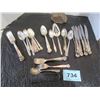Image 6 : BUNDLE OF OLD COMPANY PLATE SILVERWARE