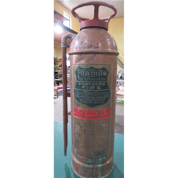COPPER FOAMITE FIRE EXTINGUISHER