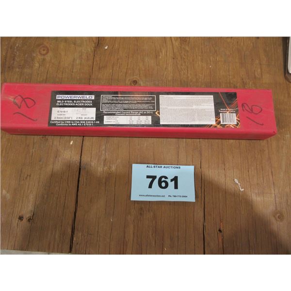 POWERWELD E7018-1 3/32" WELDING RODS (APPROX. 2 KG)