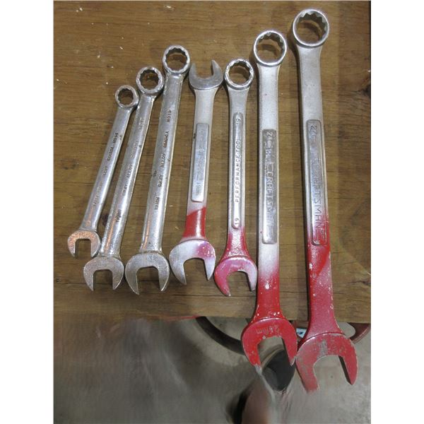 7 ASSORTED METRIC WRENCHES