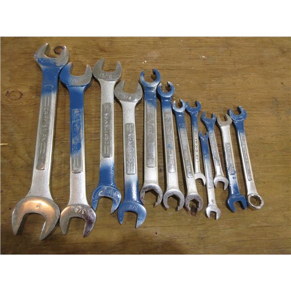 12 ASSORTED STANDARD WRENCHES