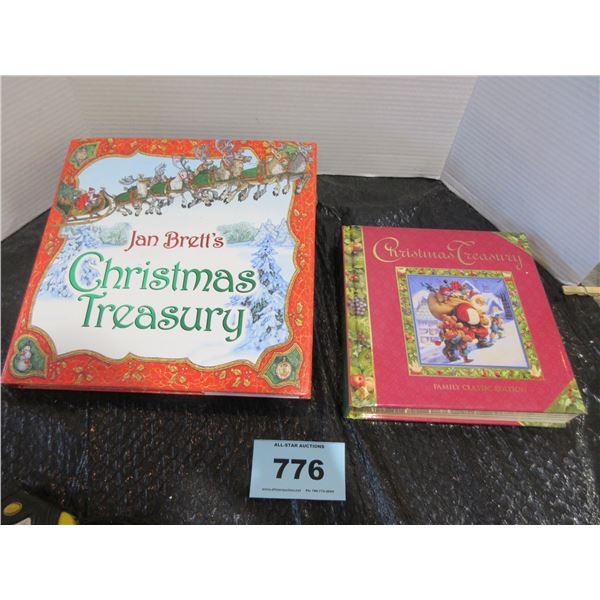 LIKE NEW:  2 - CHRISTMAS TREASURY HARD COVER BOOKS