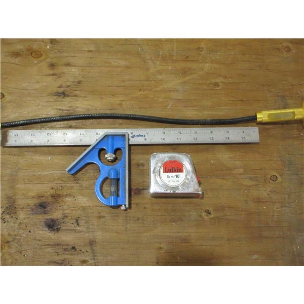 MAGNETIC GRAPPER, SQUARE, LUFKIN 16' TAPE MEASURE