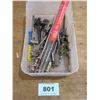 Image 4 : BIN C/W DRILL BITS, LEVELS, CALIPERS, ETC