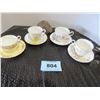 Image 1 : 4 CUPS & SAUCERS (REGENCY, AYNSLEY, ROYAL ALBERT GLORIA, ROYAL YORK)