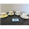 Image 2 : 4 CUPS & SAUCERS (REGENCY, AYNSLEY, ROYAL ALBERT GLORIA, ROYAL YORK)