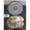 Image 1 : 10 SECTION PLATTER & CEREAMIC SCENE ASHTRAY
