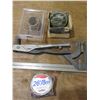 Image 1 : BUNDLE C/W SQUARE, 26' LUFKIN TAPE MEASURE, VALVE CAPS, ETC