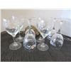 Image 1 : 8 - FLORAL WINE GLASSES