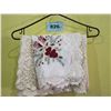 Image 1 : 2 - TABLE CLOTHS (LACE & CHRISTMAS)