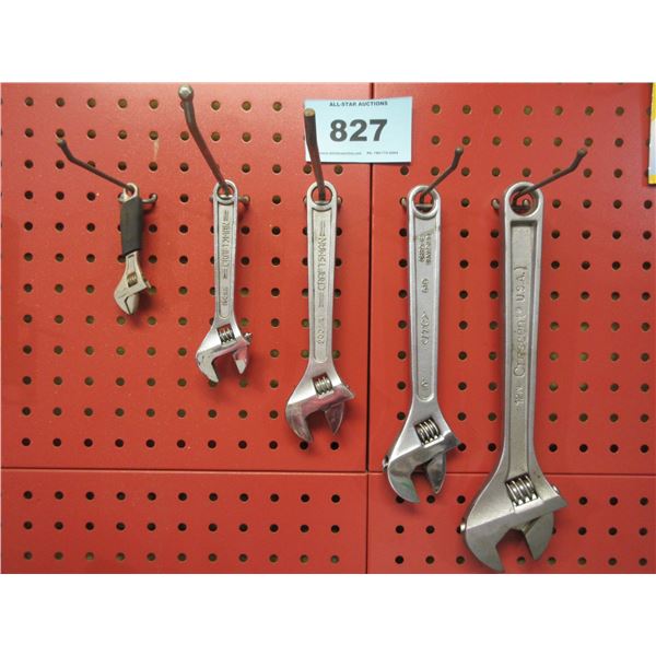 5 ASSORTED METRIC CRESCENT WRENCHES