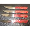 Image 1 : 4 - WOOD HANDLED STEAK KNIVES