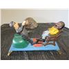 Image 2 : COLLECTABLE:  CAST IRON BANK (2 MEN) (APPROX. 9"L X 3"W X 5"H)