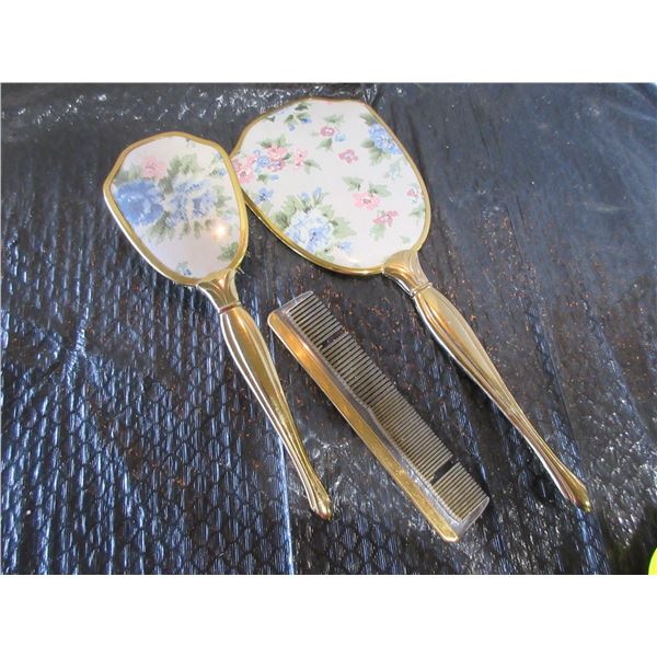 DRESSER SET (MIRROR, BRUSH & COMB)