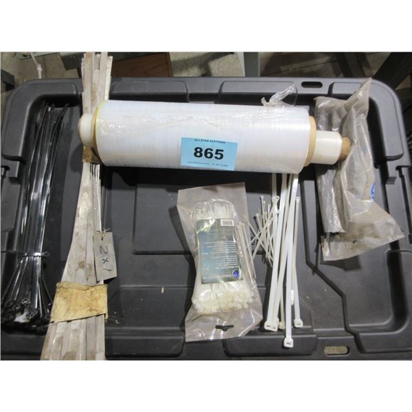 SHRINK WRAP, ZIP TIES (PLASTIC & METAL)