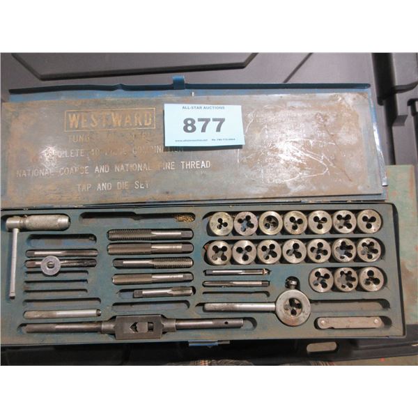 WESTWARD TAP & DIE SET (MISSING PIECES)