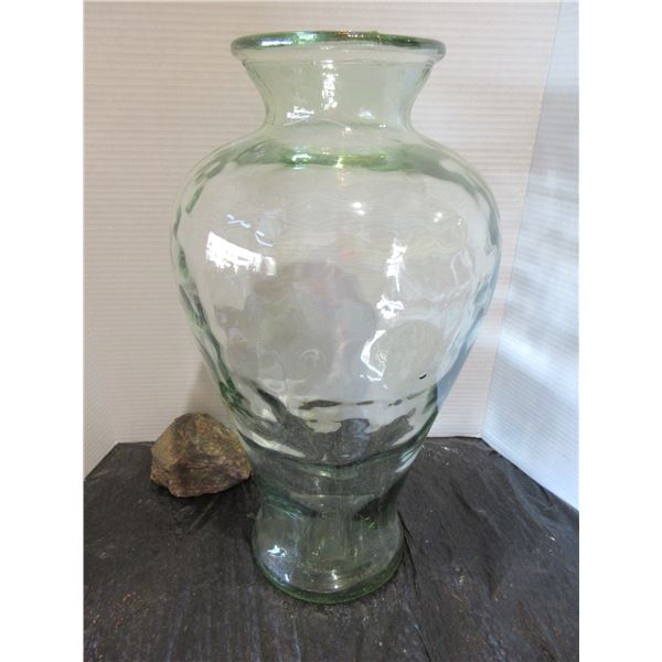 LARGE GLASS VASE (APPROX. 18"H)